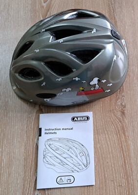 Abus Fahrradhelm Kinderhelm ABUS Helm Smiley Peanuts Flying Grey M 50-55cm 213 g