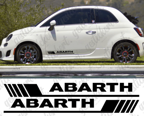 2x 50 cm Aufkleber für Fiat Abarth Sticker Decal 500 595 695 124 Punto Tuning - Bild 1 von 1