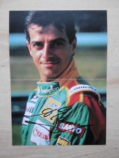 Alessandro Nannini autograph signed 15x20 cm folded card folded