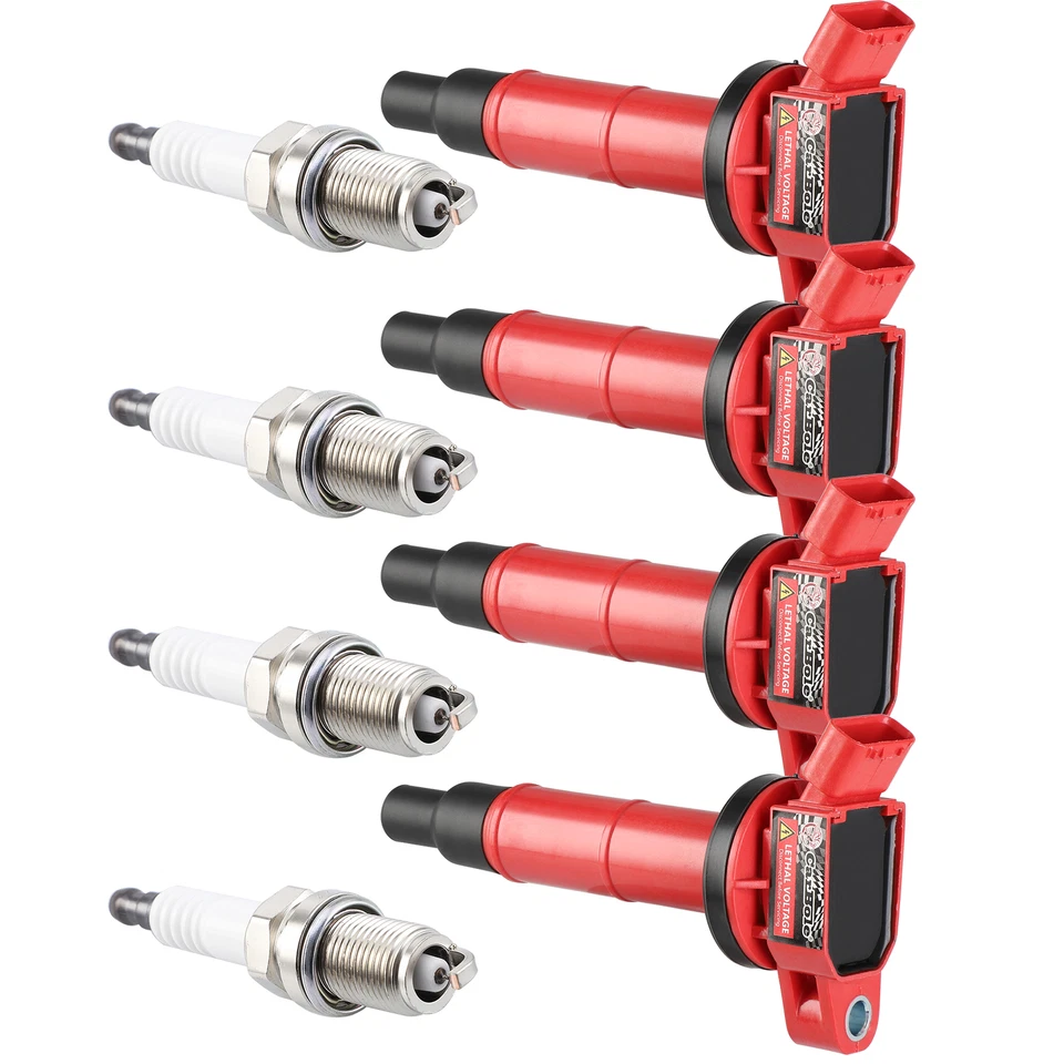 Kit de 4 bobinas de encendido y 4 bujías de iridio para Toyota Camry 2002-11 2,4 L UF333 Foto 2 de 4