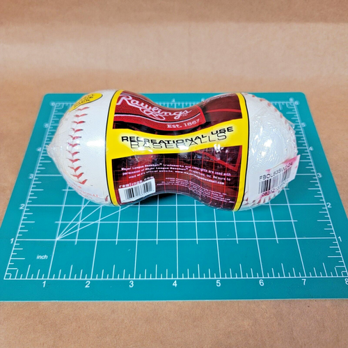 Rawlings Baseballs 2 Balls Value Pack Official League OLB3 Recreational Use - Picture 4 of 4
