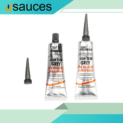 Fit for Car Engine 3.0 OZ 2Pcs RTV Silicone Gasket Maker High Temp Sealan