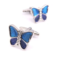 Fashion Men Cufflinks 1 Pair of Shirt Suit Cuff Links Jewelry Rhinestone Classic