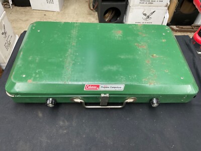 Vtg Coleman 5410A700 Deluxe 2 Burner Propane Camp Stove for sale