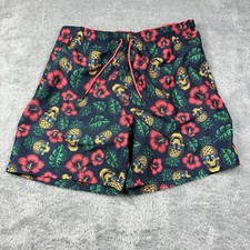 Broken Threads Men's Swim Trunks Size XL Pineapple Skull Floral Sunglasses