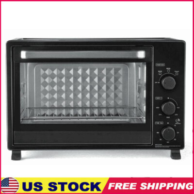XL Toaster Oven 34 QT 6-Slice Bake Toast Broil 1500 W Kitchen Appliance Black US
