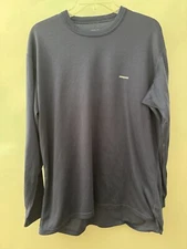 Patagonia Capilene Midweight Crew Base Layer Shirt Men's XL Blue Waffle Knit