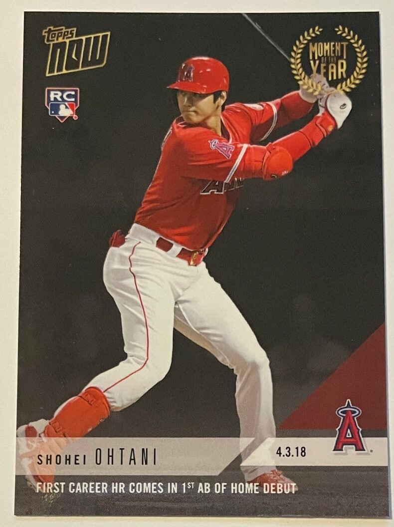 2018 TOPPS NOW Moment of the Week #MOW-1 Babe Ruth / Shohei Ohtani