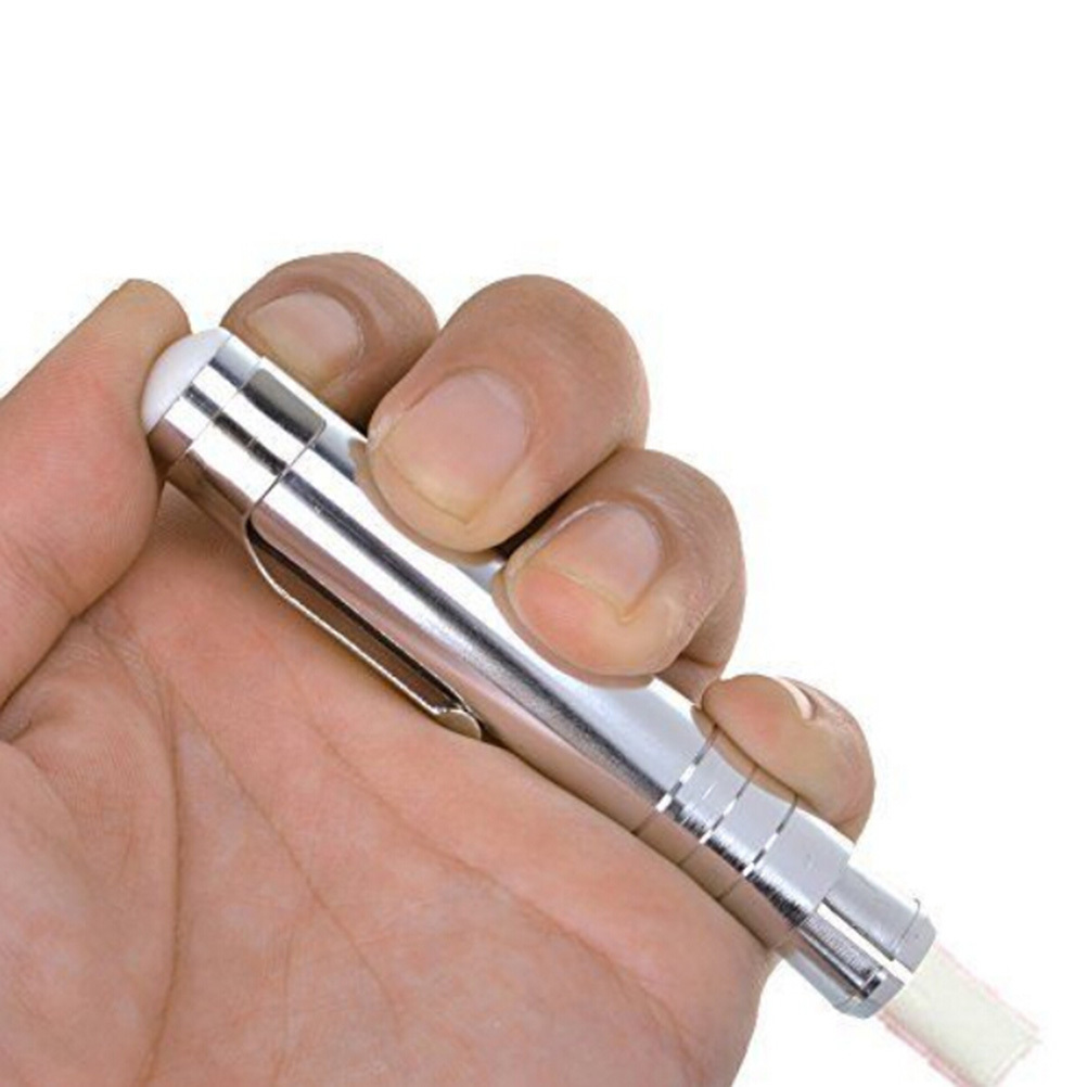 Set Of 2 Aluminum Alloy Chalk Holders - Silver - Djibouti