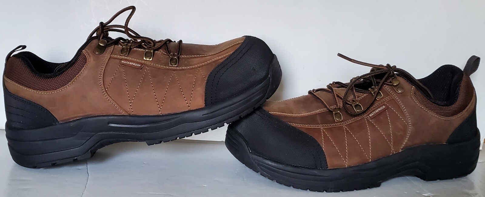 OrthoFeet Men's Safety Toe Dolomite Slip Resistant Work Shoes Size 11