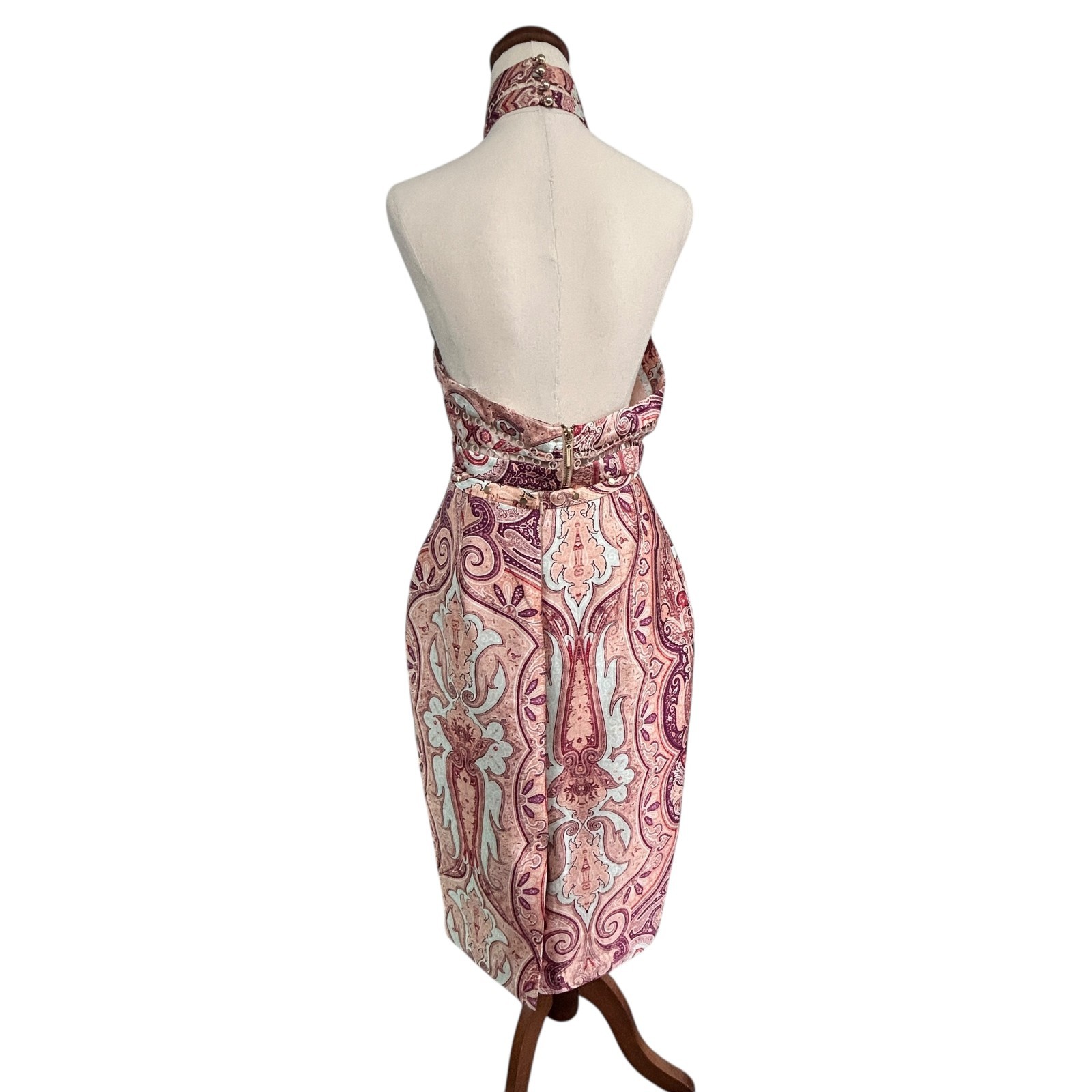 Zimmermann Silk Paisley Set Size 1 AU 10 US 6 Halter Top + Midi Skirt Boho EUC