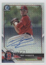 2018 Bowman Mega Box Chrome Mojo Refractor Auto Mike Shawaryn #BMA-MS Auto 1v3