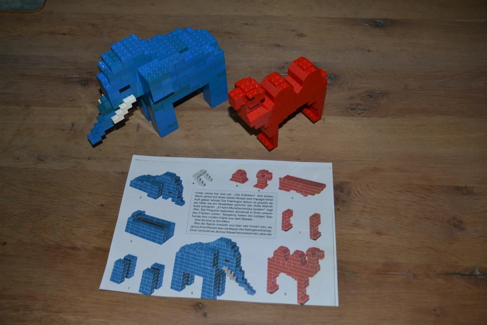 Lego 50er Elefant und Camel gebaut nach Bild aus Legoheft vintage 50s - Bild 2 von 4