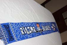 BUFANDA VINTAGE DE ULTRAS DEL R.C DEPORTIVO DE LA CORUÑA RIAZOR BLUES  SKINHEAD