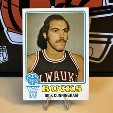 1973-74  Topps  #134 Dick Cunningham Milwaukee Bucks