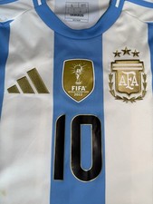 adidas Argentina Messi #10 World Cup 2022 Soccer Jersey L FIFA Patch AEROREADY