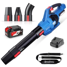 Brushless 20V Leaf Blower, 485 CFM Variable Speed & Turbo Mode, Cordless Leaf...