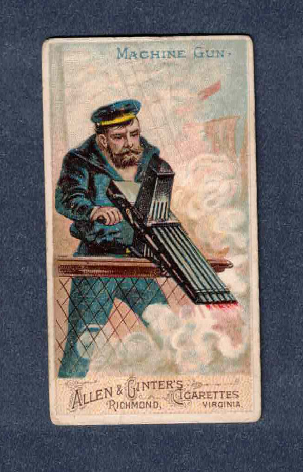 MACHINE GUN 1887 N3 Allen & Ginter Arms Of All Nations