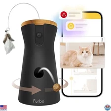 360° Cat Camera with Treat Dispenser, Smart Features & Pet Safety Alerts