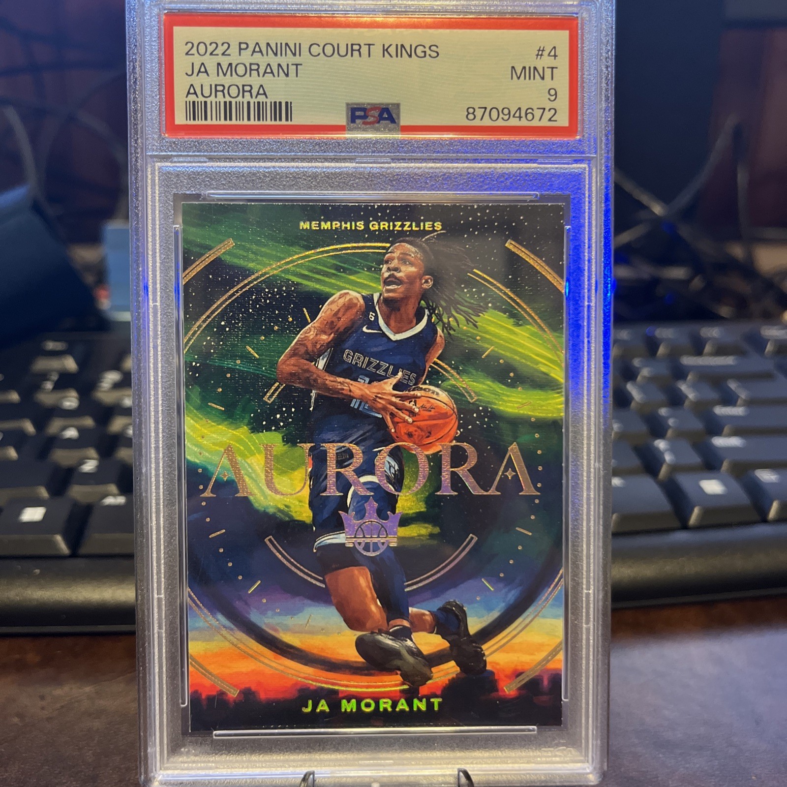 2022-23 Panini Court Kings Ja Morant Aurora SSP Case Hit #4