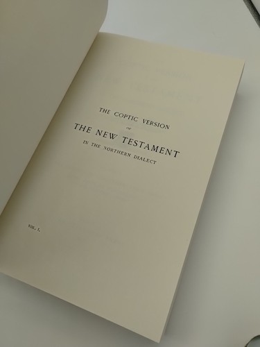 The Coptic Version Of The New Testament In The Northern Dialect Vol 1 - Picture 9 of 14