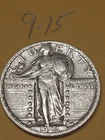 1923  Standing Liberty Quarter XF Cleaned Lot 9-15