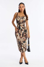 Adalee Sleeveless Jacquard Midi Dress-Fashion Nova|34211