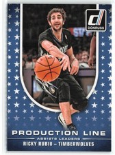 2014-15 Donruss Production Line Assists Ricky Rubio Minnesota Timberwolves #5