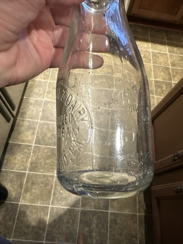 The V. H. Schulz Dairy geprägte Pint Milchflasche Homestead Pennsylvania PA - Bild 6 von 16