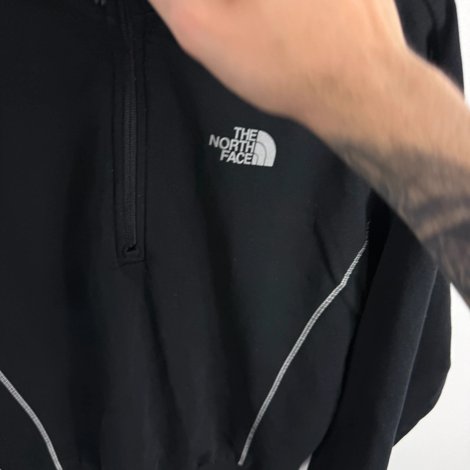 The North Face Black Half-Zip Sweatshirt Women's Medium image 3