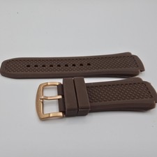 Swiss Legend Neptune Watch Strap Band Silicone Brown for 53mm model ONLY