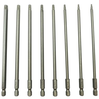 YDLQWCZ Long Torx Security Screwdriver Bit Sets 6 Inch Length T8 T10 One Size 