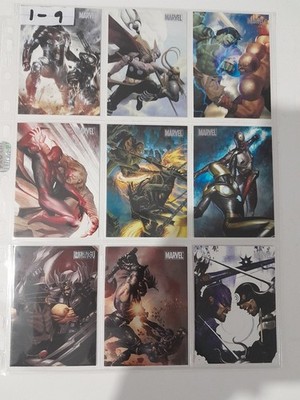 MARVEL HEROES & VILLAINS 2010 PARALLEL SINGLE CARD SELECTION