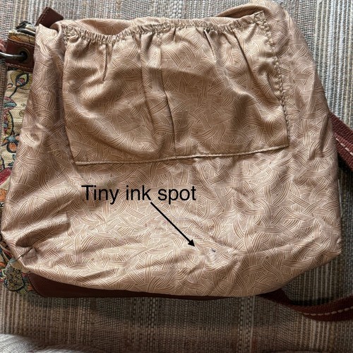 Bolso Bandolera Sakroots - Cartera Boho Floral de Lona con Borde de Cuero Sintético - Imagen 9 de 9