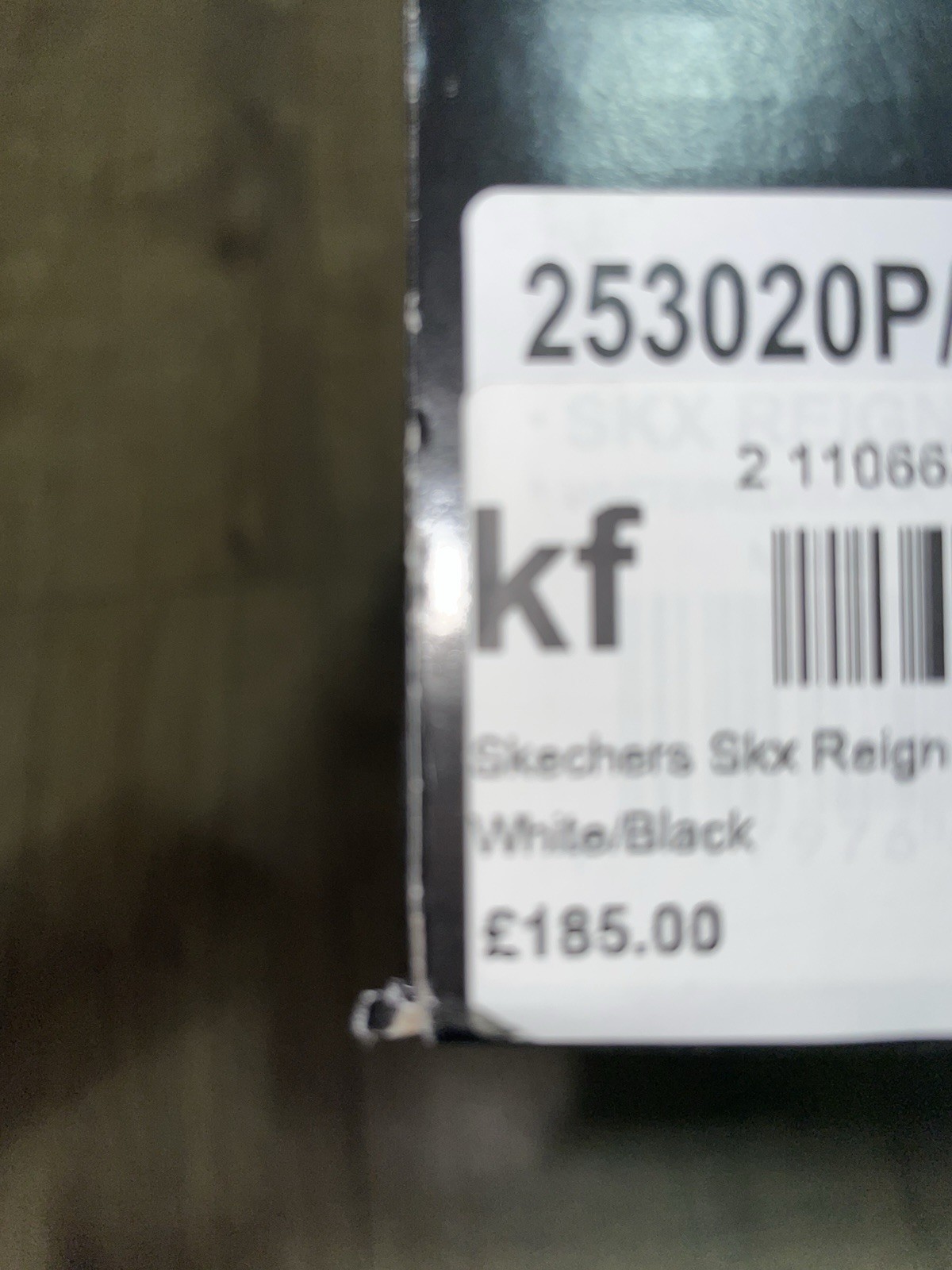 Skechers Size 16 uk  white black  Brand New eu 51 trainers Rrp £185 basketball image 7