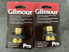 Gilmour Brass Male Quick Connector Faucet - 2Pack