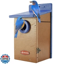 Kingsyard Recycled Plastic Bird House for Outdoor - Durable Nesti