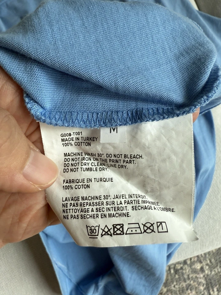 Gosha Rubchinskiy S/S 16 Logo Camiseta Camiseta Bandera Azul Talla S-M Nuevo con Etiquetas Algodón  Foto 3 de 4