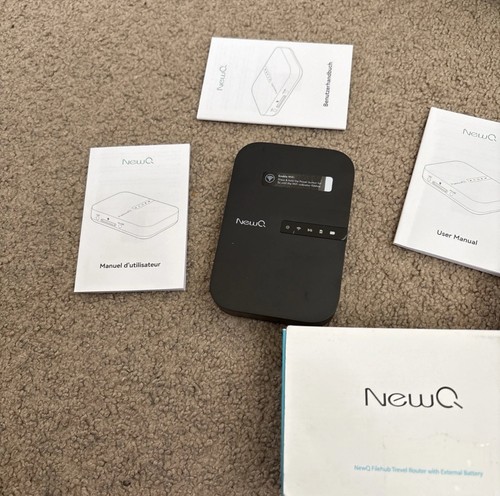NewQ Filehub AC750 Travel Router: Portable Hard Drive SD Card Reader Open Box - Afbeelding 3 van 7