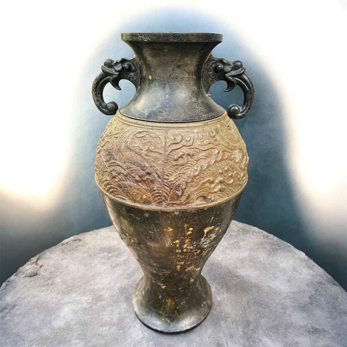 青铜1800年以前日本古董花瓶| eBay