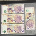 Argentina 100 Pesos Banknotes Lot of 4 (Republica Argentina) — photo 1