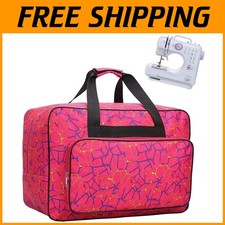 Portable Sewing Machine Case with Pockets and Handles