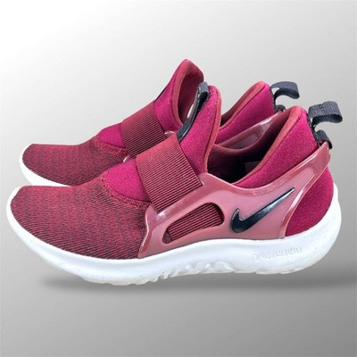 Nike Renew Freedom Burgundy Black Slip On Running Shoes AA7410-600 Womens 6