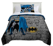 Batman "Dark Knight" Kids 2pc Reversible Twin/Full Comforter Set-W36518877278