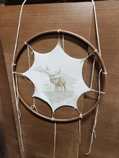 Native American Dream Catcher Buckskin Burning J. BLASCHKE '80 