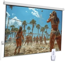 100" Motorized Projector Screen, Electric 4:3 Projector Screen 100 Inch(4:3)
