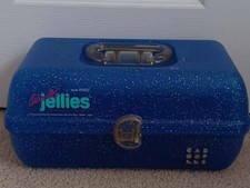 90's Vintage Caboodle Glitter Sparkle Jellies Makeup And Acessory Organizer