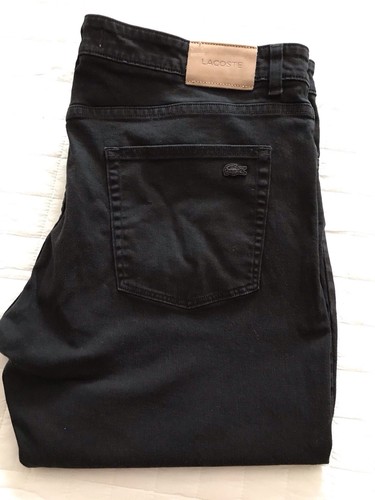 Men’s Black LACOSTE Alligator Logo Jeans…40X34 Slim Fit - Picture 2 of 10