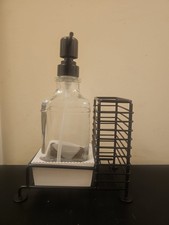Kitchen Sink Wire Caddy ,Drain Rack, Sponge Holder, Glass Bottle Pump Dispenser