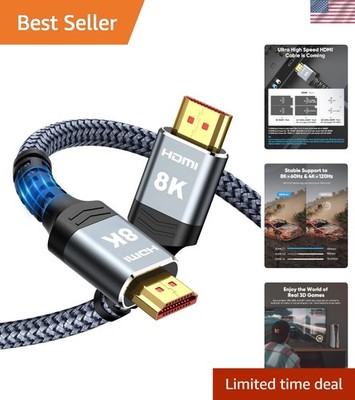 High Speed 8K HDMI Cable, 13FT - Ultimate Experience for  Video
